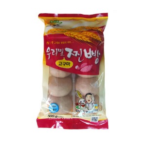 [진미락]밀원 우리밀 고구마찐빵500g(10개)-국산팥